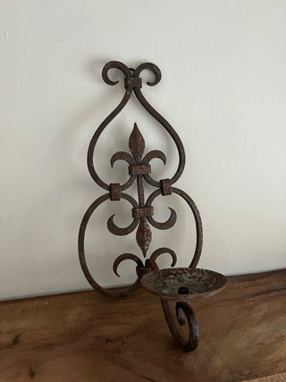 Iron Wall Candle Sconce