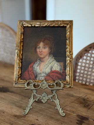 Jeune Femme au Châle Rouge