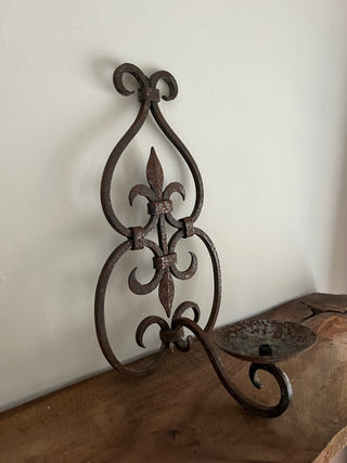 Iron Wall Candle Sconce