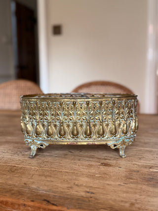Antique French Brass Jardinière
