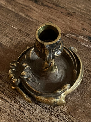 Brass Round Candlestick