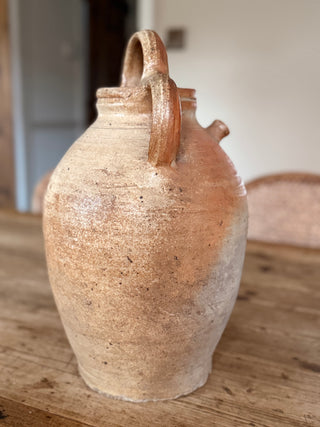 Antique French Terracotta Oil Jug