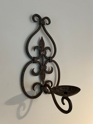 Iron Wall Candle Sconce