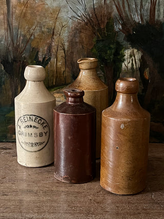 Antique Ink and Ginger Beer Bottles