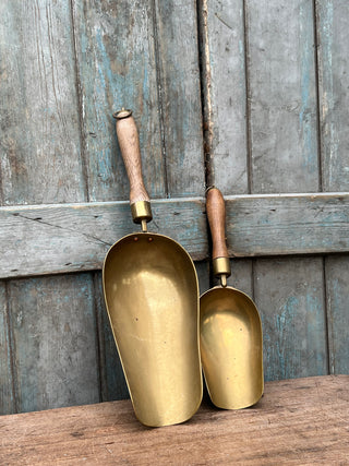 French Brass Scoops