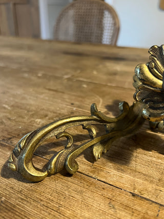 Rococo Bronze Candlestick