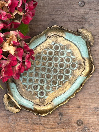 Florentine Tray, Turquoise