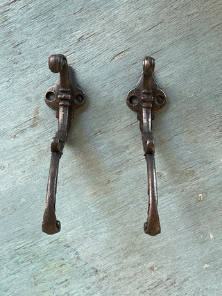 Rococo Styled Cast Iron Hooks