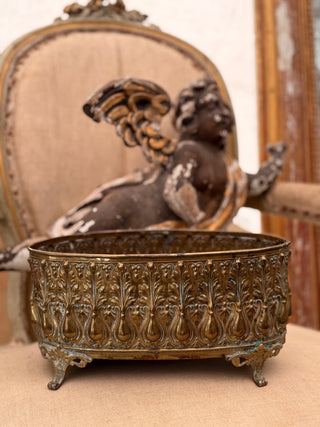Antique French Brass Jardinière