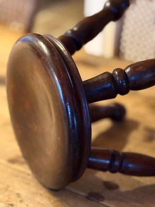 Antique Mahogany Candle Stool