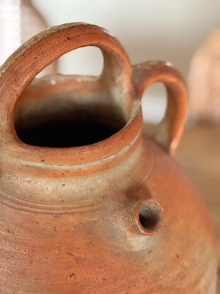 Antique French Terracotta Oil Jug