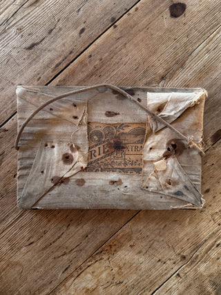 Antique French Painted Silk Landscape