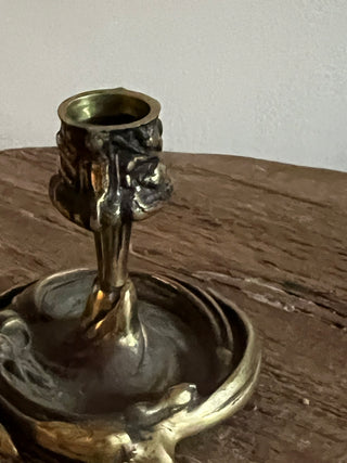 Brass Round Candlestick