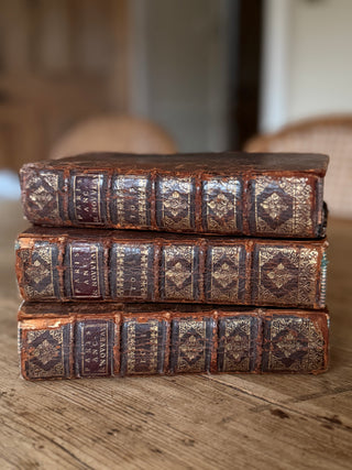17th Century French Leather Bound Books