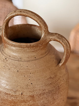 Antique French Terracotta Oil Jug