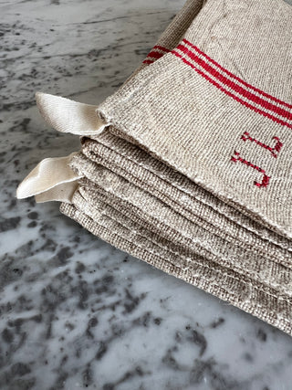 Traditional French Linen Towels "JL"