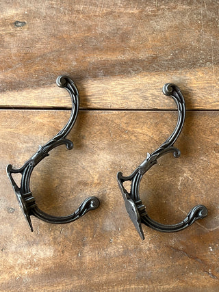 Rococo Styled Cast Iron Hooks