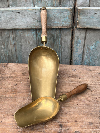 French Brass Scoops