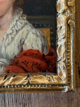 Jeune Femme au Châle Rouge