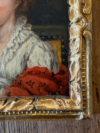 Jeune Femme au Châle Rouge