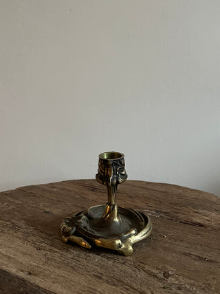 Brass Round Candlestick