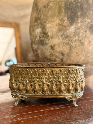 Antique French Brass Jardinière