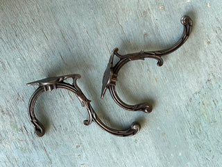 Rococo Styled Cast Iron Hooks