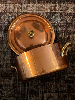 French Copper Pots, Small