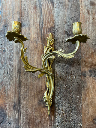 Brass Wall Candelabras