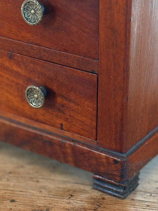 Antique French Traveling Sample Cabinet with Four Drawers (19th Century)
