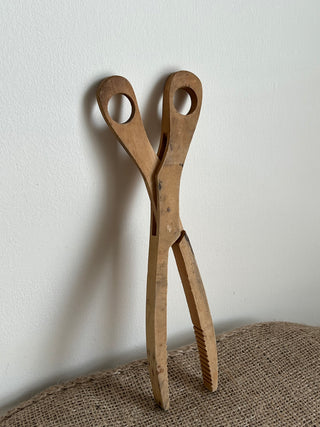 French Wooden Tongs
