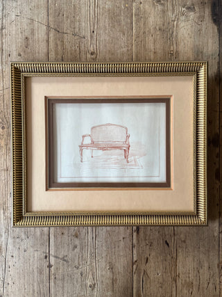 Étude de Salon, Framed Decorative Print