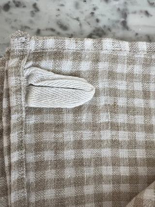 Check Linen Towel