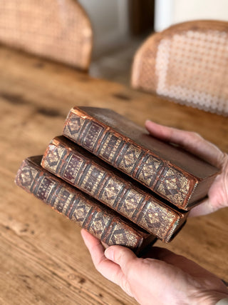 17th Century French Leather Bound Books