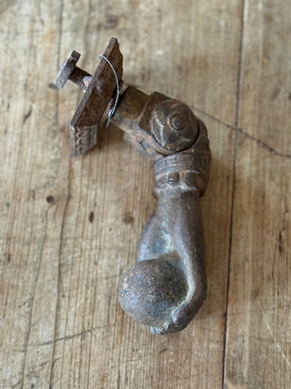 Antique Cast Iron Lady of Fatima Door Knocker