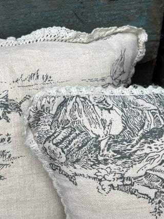 Toile Pillows, Small