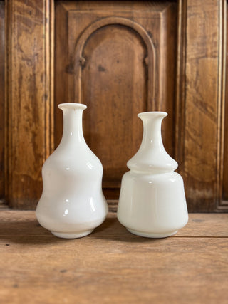 Maison de Chabris White Glass Vase Set