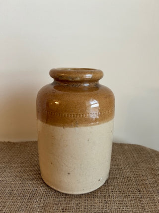 English Stoneware Bottle and Pots