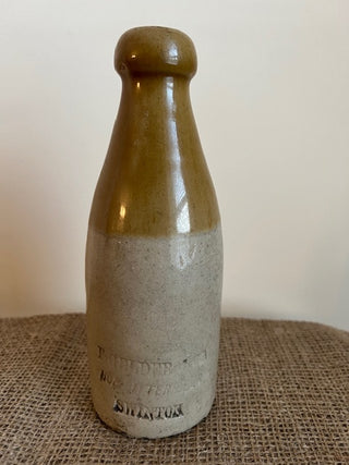 English Stoneware Bottle and Pots