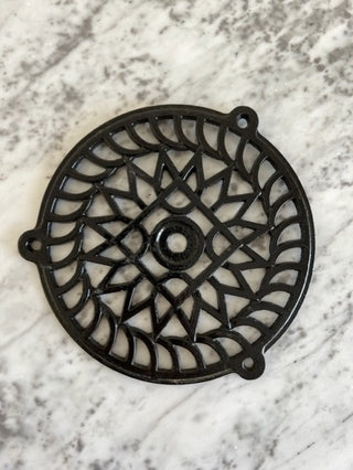 Black Enamel Vintage Trivet