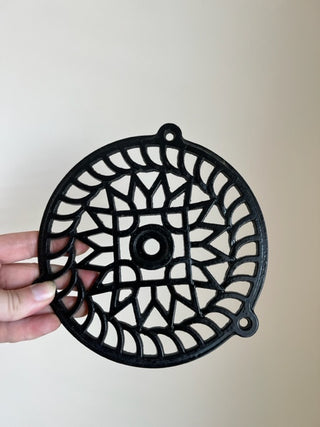 Black Enamel Vintage Trivet