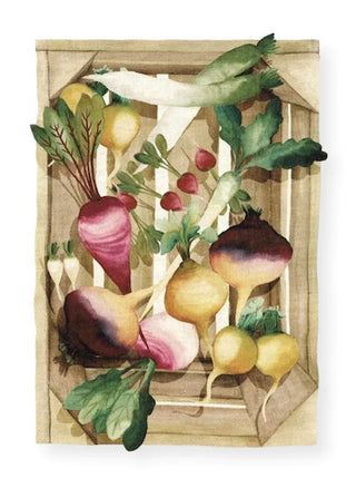 Italian Watercolour Linen Kitchen Towels