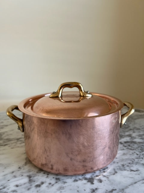 French Mauviel Casserole Pot with Lid
