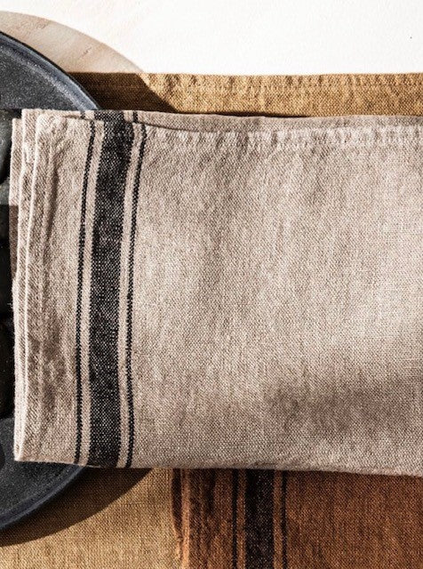 French Stripe Linen Towel