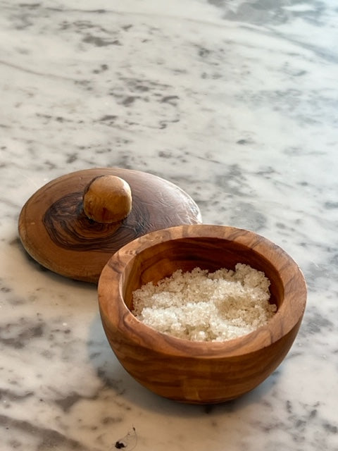 Olive Wood Salt Pot