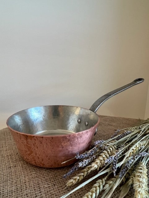French Copper Splayed Saute Pan