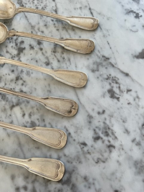 Antique Silver-Plated Spoon Set