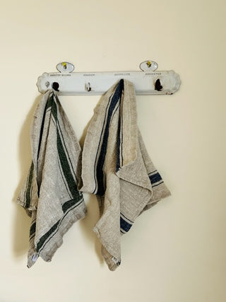 French Enamel Towel Rack