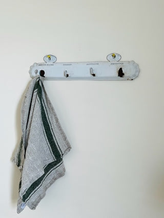 French Enamel Towel Rack