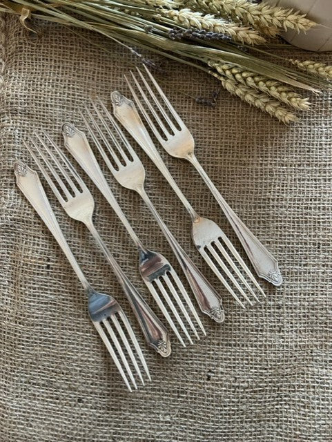 Silver Plated Forks, set of 6